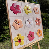 Hibiscus Season - Original Tile Artwork