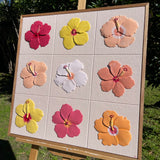 Hibiscus Season - Original Tile Artwork