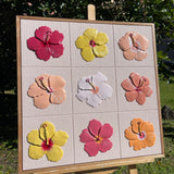 Hibiscus Season - Original Tile Artwork