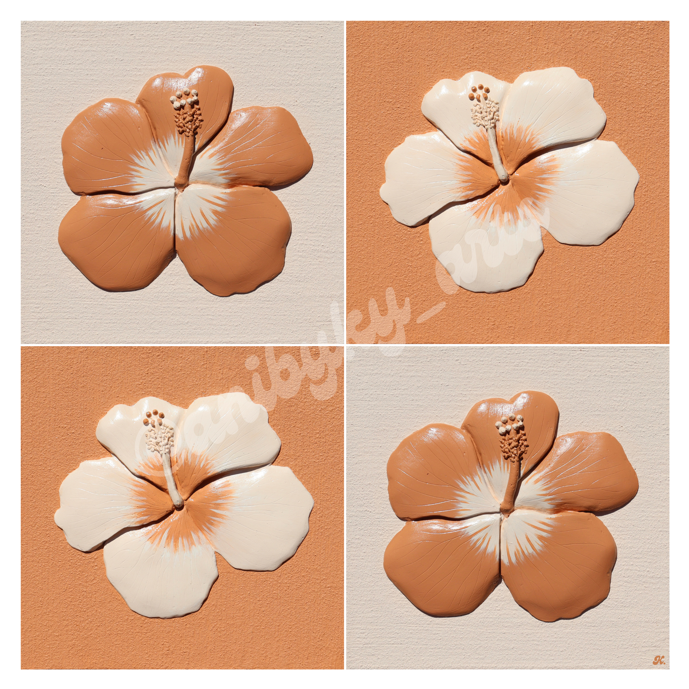 Four Hibiscus Print