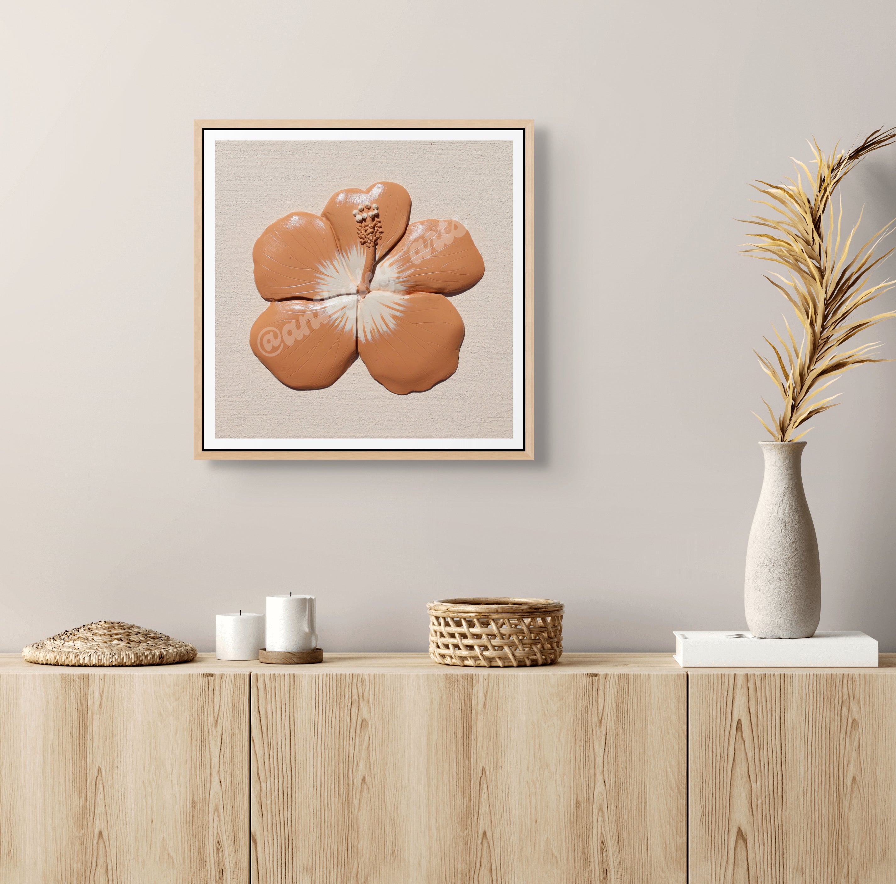 Hibiscus Light Background